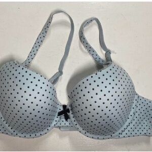 Victoria’s Secret Polka Dot Bra Light Blue